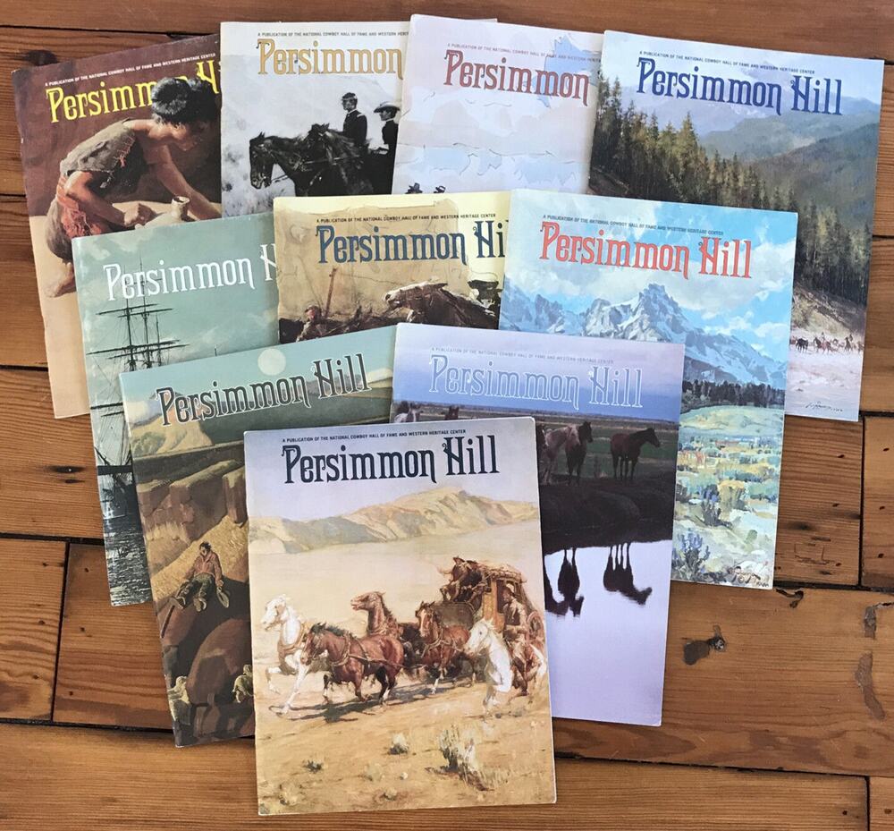 Set Lot 10 Vintage Persimmon Hill 1980s Cowboy Hall of Fame Western Magazines